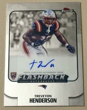 2025 Finest Flashback Autographs Treveyon Henderson #FBA-TVH card
