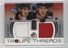 2025-26 SP Game Used Troupe Threads Luke Hughes/Jack Hughes #TT-HH