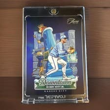2025 Panini Three and Two Downtown Bobby Witt Jr. #10 card