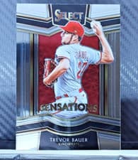 Trevor Bauer 2021 Panini Select Sensations card