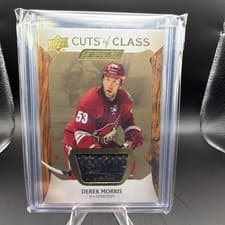 Derek Morris 2024-25 Upper Deck Engrained Icons Cuts of Class Relics card