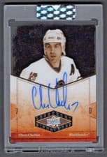 2024-25 Upper Deck Clear Cut 2004-05 UD Legendary Signatures Chris Chelios #LSA-CC card