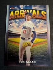 Roki Sasaki 2025 Topps Finest Arrivals card
