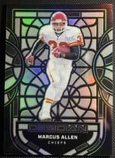 Marcus Allen 2024 Panini Obsidian Black Stained Glass card