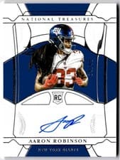 Aaron Robinson 2021 Panini National Treasures card