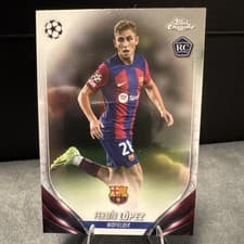 Fermin Lopez 2023 Topps Chrome UEFA Club card