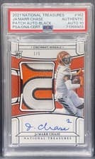 Ja'Marr Chase 2021 Panini National Treasures card