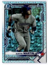 2021 Bowman Chrome Prospects Austin Martin #BCP-87