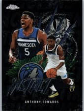 2025-26 Topps Chrome Instinct Anthony Edwards #INS-7 card