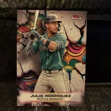 2025 Finest Smashing Through Julio Rodríguez #S-23 card