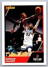 Damian Lillard 2021-22 Panini NBA Sticker & Card Collection (Brazil) Base Set card