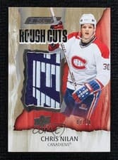 2024-25 Upper Deck Engrained Icons Rough Cuts Chris Nilan #RC-CN card
