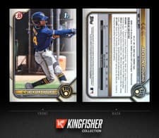 Jackson Chourio 2022 Bowman Paper Prospects card