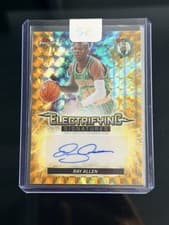 2025-26 Finest Electrifying Signatures Ray Allen #ESG-RA card