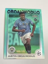 Justin Oboavwoduo 2024 Topps Chrome UEFA card