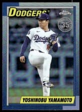 Yoshinobu Yamamoto 2025 Topps Chrome Update 1990 card