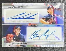 2025 Bowman's Best Dual Autographs Owen Murphy / Cam Caminiti #DA-CM card