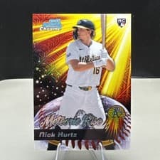 2025 Bowman Chrome Meteoric Rise Nick Kurtz #MR-7 card