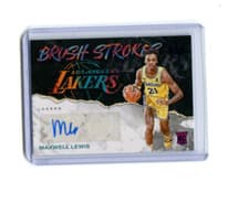 Maxwell Lewis 2023 Panini Court Kings Brush Strokes card