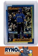Julio Rodriguez 2025 Topps Chrome 1990 card