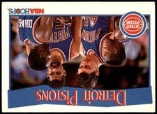 Detroit Pistons 1991-92 Hoops Base Set card