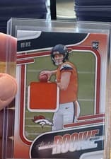 Bo Nix 2024 Panini Absolute Absolute Rookie Materials card