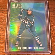 Macklin Celebrini 2025 Upper Deck Allure Color Flow card