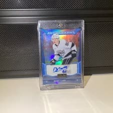2024-25 O-Pee-Chee Platinum Blue Rainbow Autographs Brandt Clarke #BA-CL card