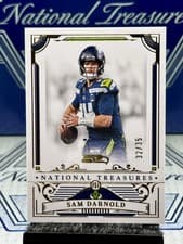 2025 Panini National Treasures Base Set Sam Darnold #70 card