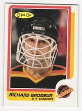 Richard Brodeur 1986 O-Pee-Chee card