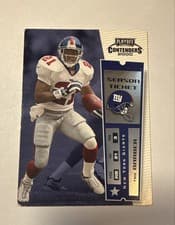 Tiki Barber 2000 Playoff Contenders card