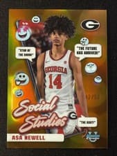 Asa Newell 2024-25 Bowman University Chrome Social Studies card