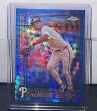2025 Topps Chrome Logofractor Edition Base Set Trea Turner #208 card