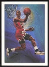 Michael Jordan 1990 Hoops card