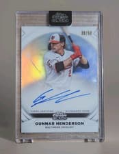 2025 Topps Chrome Black Ivory Autographs Gunnar Henderson #IVA-GH card