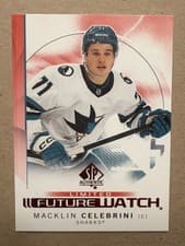 Macklin Celebrini 2024 SP Authentic card