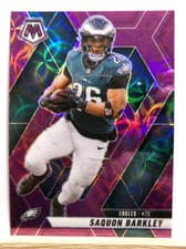 Saquon Barkley 2025 Panini Mosaic card
