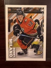 Sonny Milano 2022 Topps NHL Sticker card