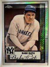Babe Ruth 2021 Topps Chrome Platinum Anniversary card