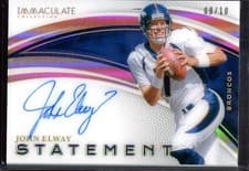 2025 Panini Immaculate Statement Signatures John Elway #4 card