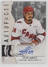 Seth Jarvis 2025-26 Upper Deck Artifacts Autofacts card