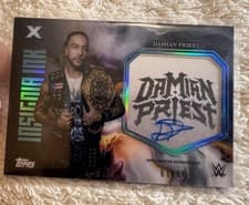 2025 Topps Exalted WWE Wrestling Insignia Ink Damian Priest #INI-DPT card