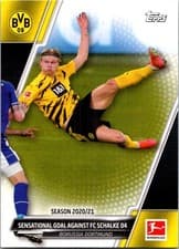 Erling Haaland 2021 Topps Bundesliga card