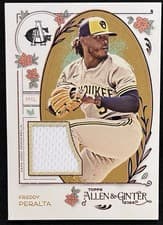Freddy Peralta (Milwaukee Brewers) 2024 Topps Allen & Ginter Allen & Ginter Relics B card