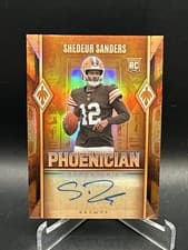 Shedeur Sanders 2025 Panini Phoenix Phoenician Penmanship card