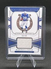 Marshall Faulk 2021 Panini National Treasures card