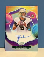 2025 Topps Cosmic Chrome First Flight Signatures Tyler Shough #FFS-TS card