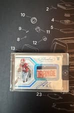 Ladd McConkey 2024 Panini National Treasures Collegiate Flawless Rookie Patch Autograph card