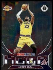 LeBron James 2023 Panini Hoops Premium Stock Hoopla card