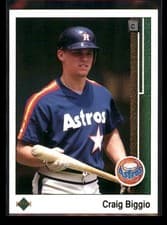 Craig Biggio 1989 Upper Deck card